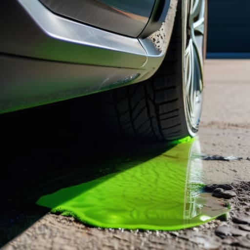 Watch for antifreeze residue on your driveway.