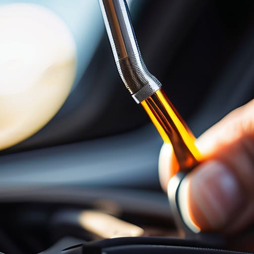 Checking essential vehicle fluid levels.