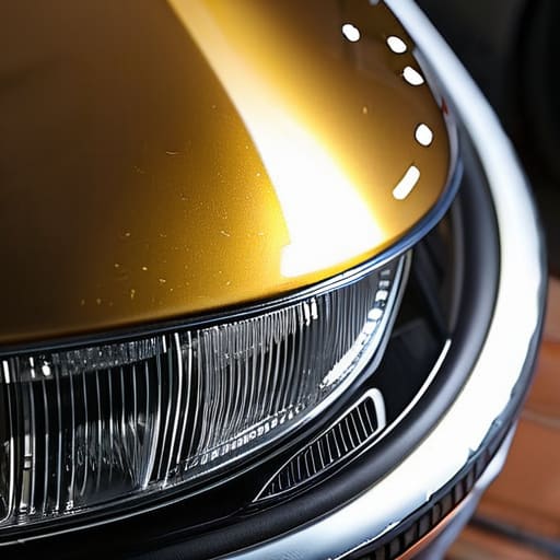 Professional headlight restoration on cloudy lenses.
