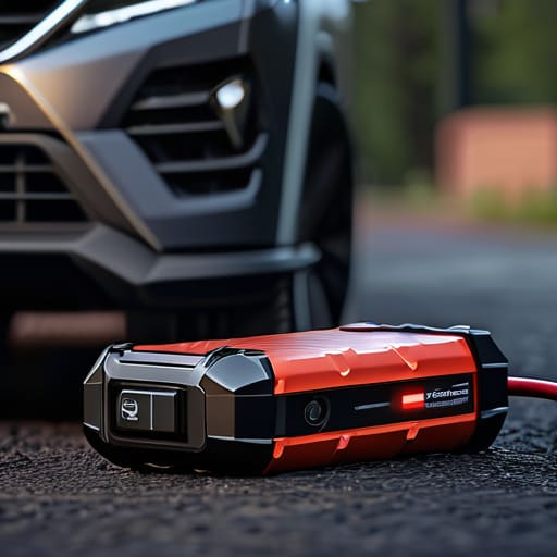 Different types of portable vehicle jump starter.