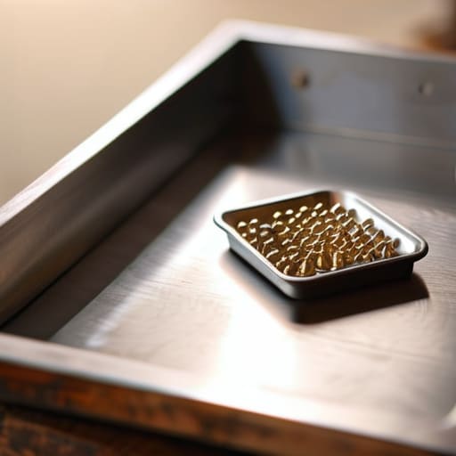 Using Magnetic Trays to Organize Small Parts