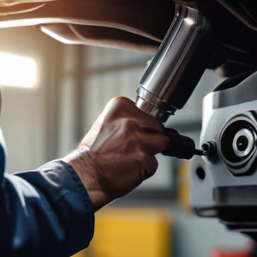 Automotive sensor replacement process.