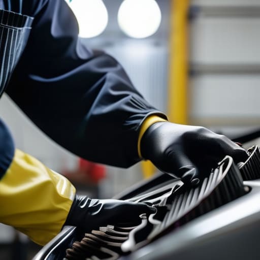 Getting the Job Done: Cleaning car engines.